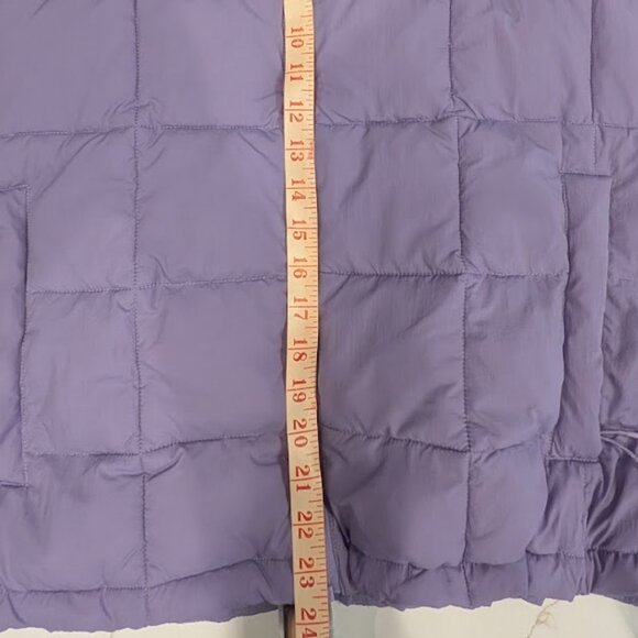 Halfdays Nellie Packable Puffer Lilac Purple Lightweight Oversize Crop Jacket XL - Picture 3 of 16